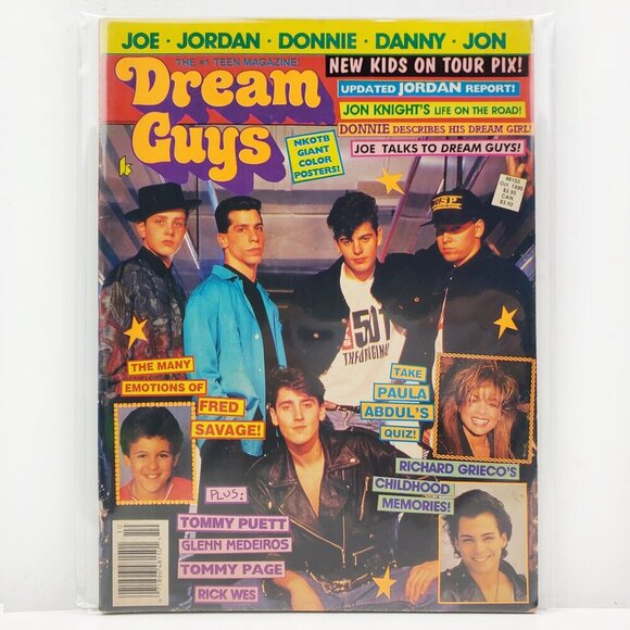 Dream Guys Magazine New Kids on Block Posters NKOTB Puett Grieco Abdul Oct. 1990 - Picture 1 of 11